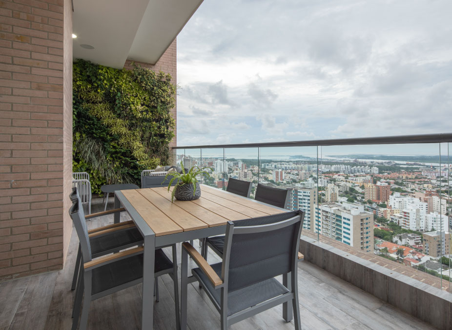 Diseño de espacio exterior en Barranquilla.